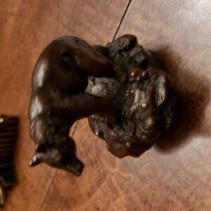 Bronze Sculpture Brown Gizzly Bear Figurine